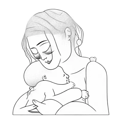 A Woman Hugging A Baby