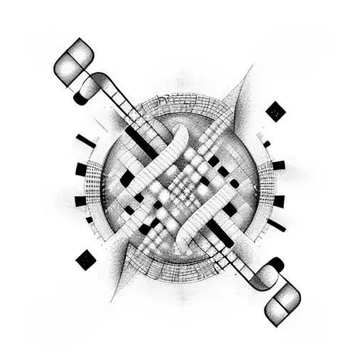 Combine A Dna Strand And A Music Staff Into A Single Cohesive Design