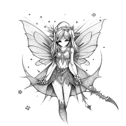 Fairy Which Looks Link Ink Spill