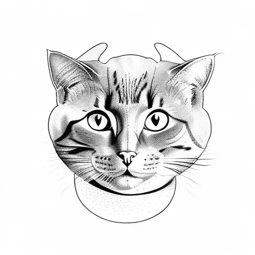 Cat And Cresent Moon