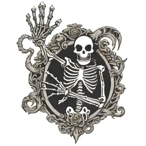 Jack Skeleton Here His Arm Turns In To My Hand