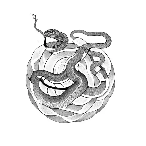 Snake With Ancient Greek Mithology