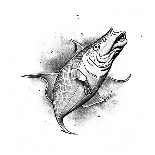 Stingray With Other Fish