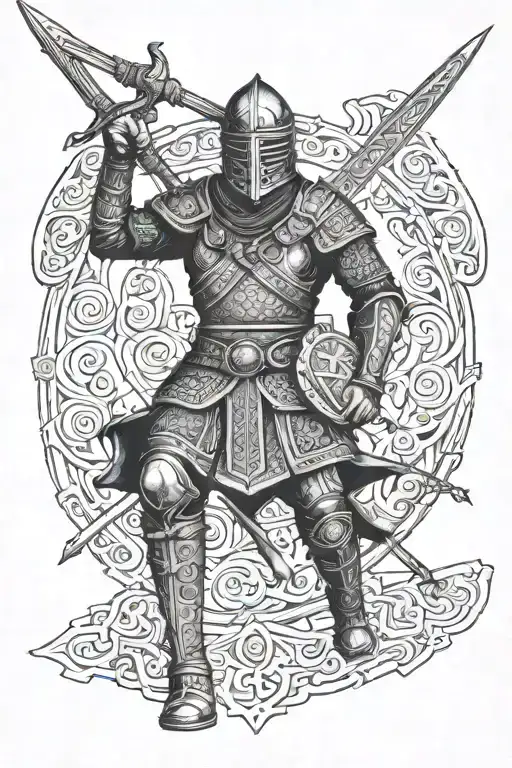 Anglo Saxon Warrior Wielding