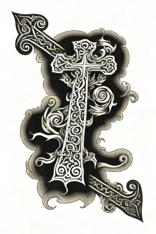 Cross Sleeve Biblical Verses Showcasing