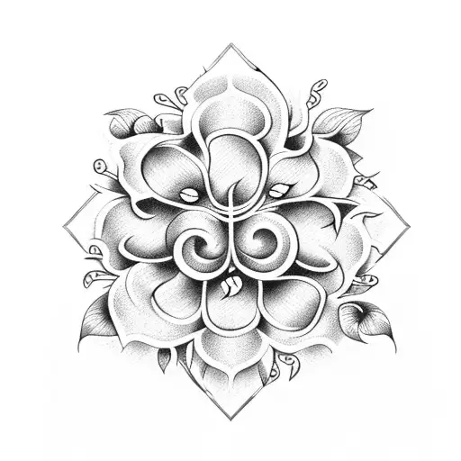 Flower Vine Down The Spine