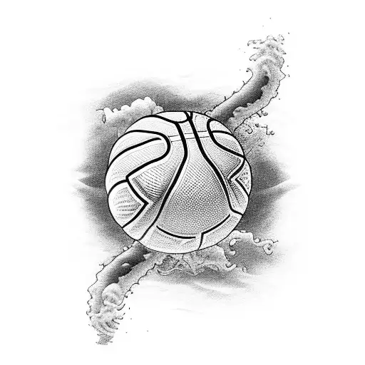 Basketball Player Diving Into The Ocean