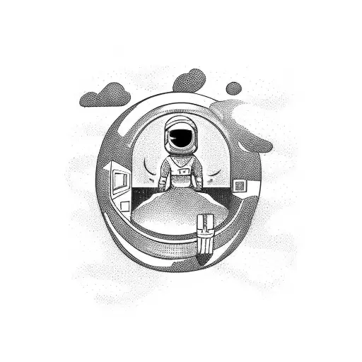 Astronaut With A Cup Of Coffee