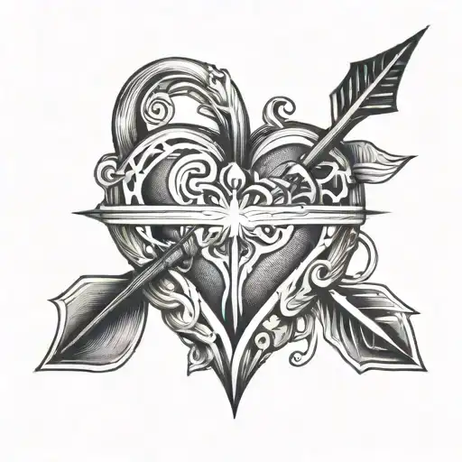 Heart With Arrow Piercing