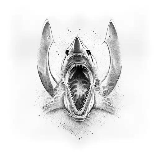 A Shark Morphing Half Skeleton