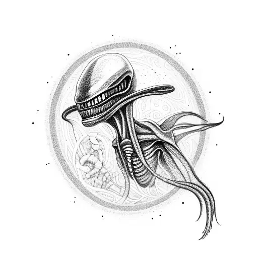 Alien And God Together