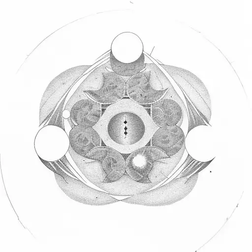 Phases Of The Moon With Elegant Minimalist Design