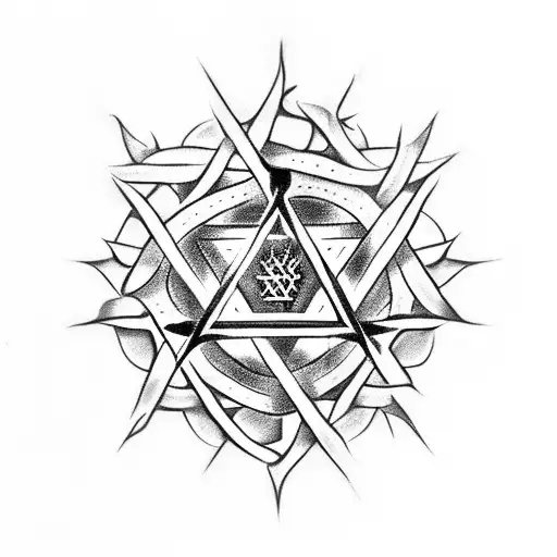 Incorporate A Crown Of Thorns Into The Star Of David