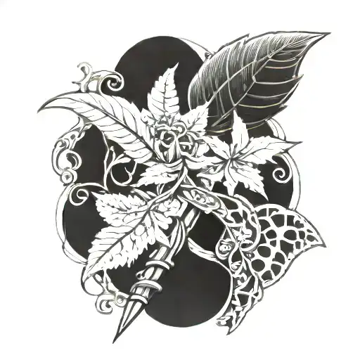 Plant Wrapped Around Dagger