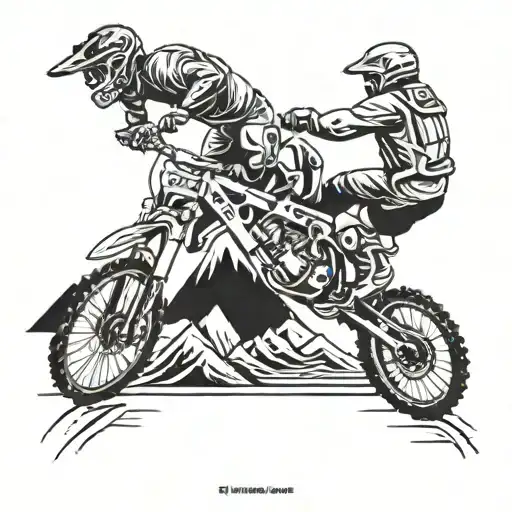 Mountain Bike Rider Jumping