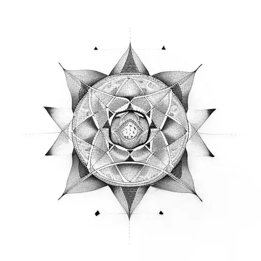 Incorporate Sacred Geometry Into A Design Featuring The Phases Of The Moon