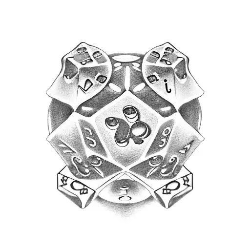 Paw Print & Dice Combo