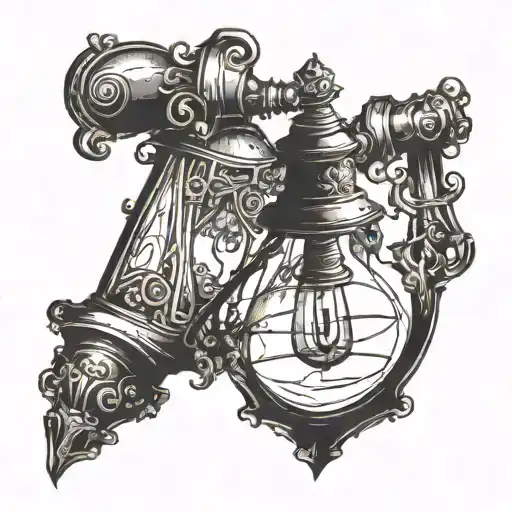 Gothic Gas Lamp
