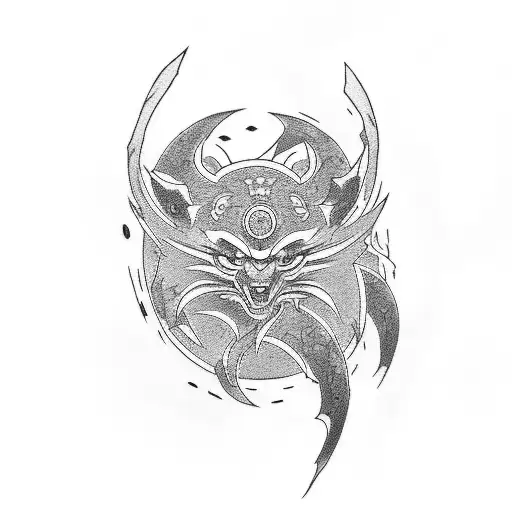 Combine Elements Of Itachi Akatsuki With Traditional Japanese Art Motifs