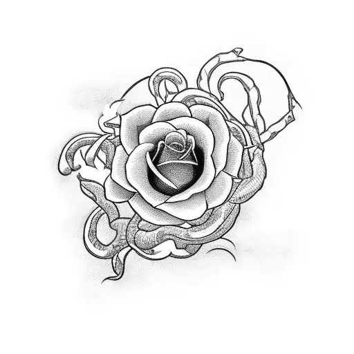 Black Snake With Red Roses The Number 999