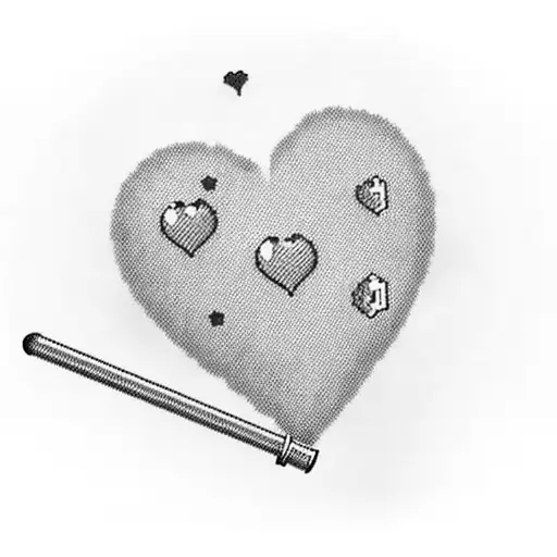 Princess Peach Gangsta With A Bong In Heart Shaped Border