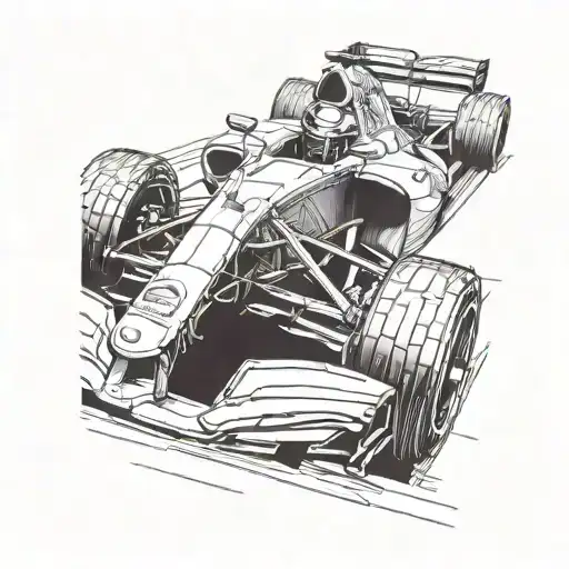 A Sleek Formula One Car Racing Through A Circuit Inspired By The Streets Of Mauritius