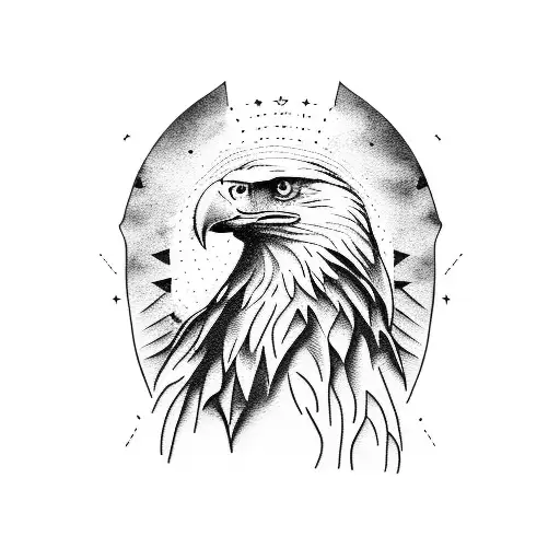 Eagle Em Cima De Um Mapa E Uma Bossula