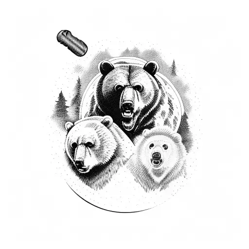 A Grizzley Bear And A Chicken In An Epic Battle With Eachother