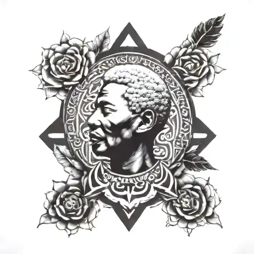 Mandela Design With Warrior