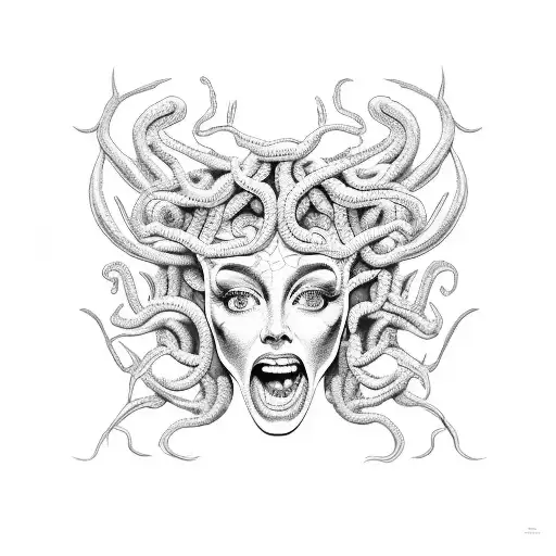 Medusa With Columns
