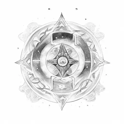 Inspirational Latin Quote With A Celestial Theme