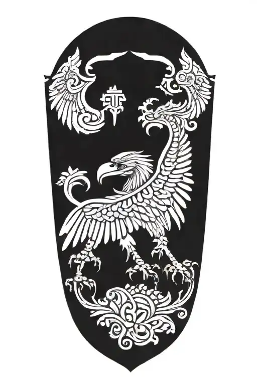 Armenian Coat Of Arms Wide Open