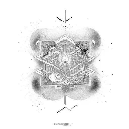 Abstract Representation Of God's Presence In Everyday Life