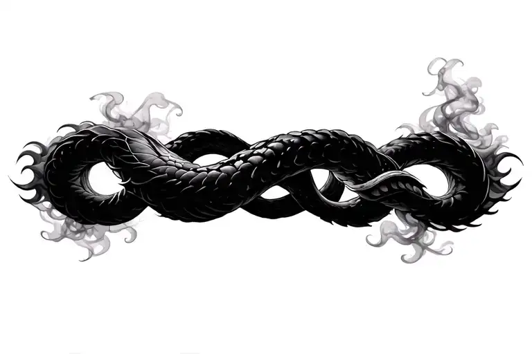 Ouroboros Swirling Into Smoke