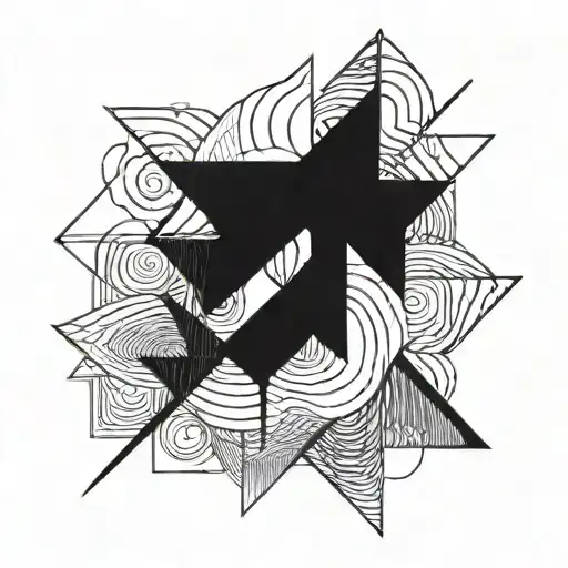 Abstract Blackout Lines