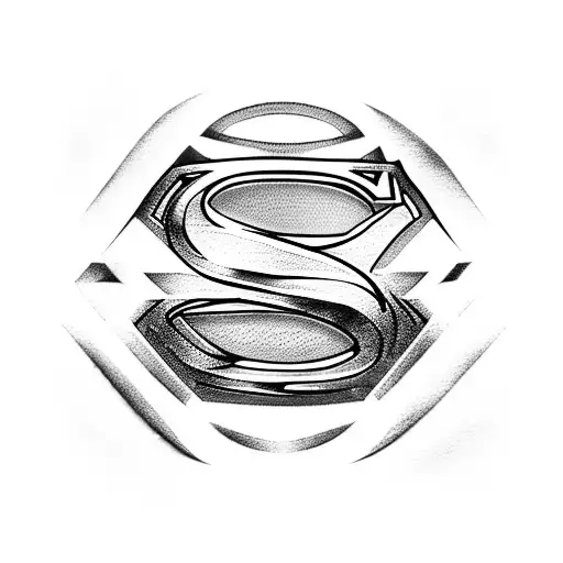 Superman Symbol As A Snake And A Butterfly