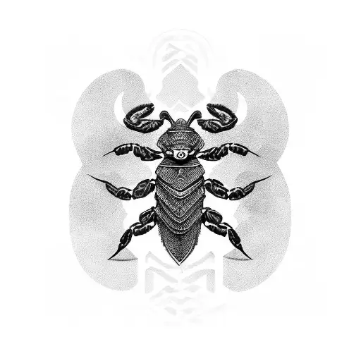 Bold Scorpion Tribal Shading