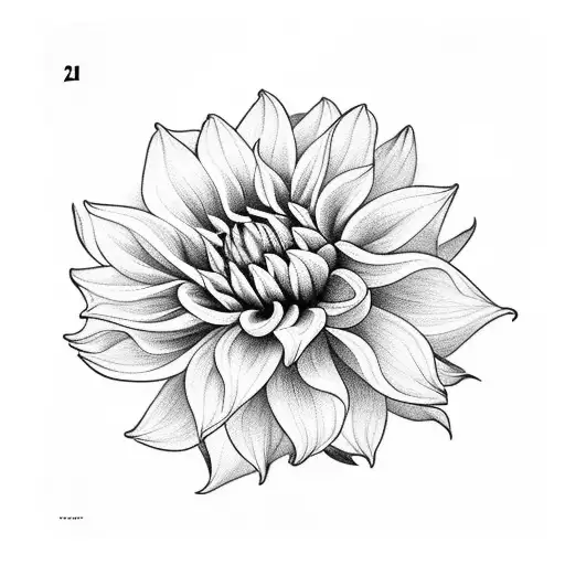 Dahlia Flower With Date Included With The Flower Of May 3Rd 2022