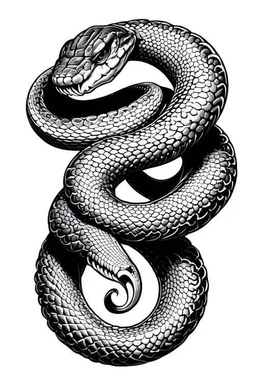 Many Snakes Rolled Around The Forearm