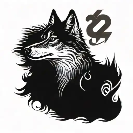Wolf With Number 02-01-24