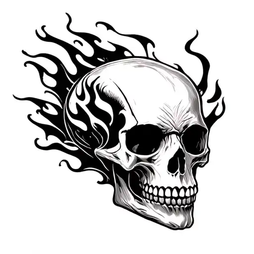 Skull In Flame