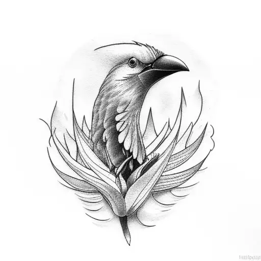 Bird Of Paradise And Firespike