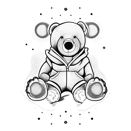 Teddy Bear Wearing A Hoodie