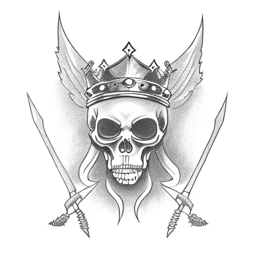 Grim Reaper Whit Crown