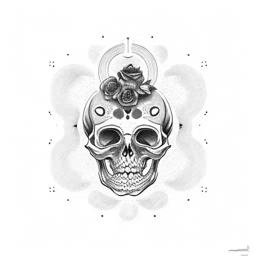 Momento Mori With Minimal Design In The Background