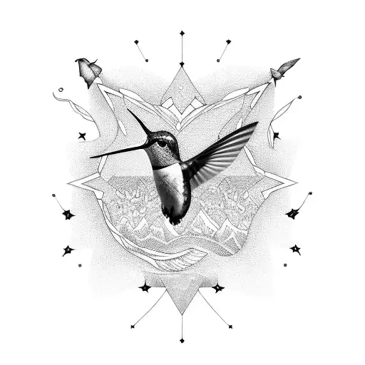 Hummingbird Within Virgo Stars