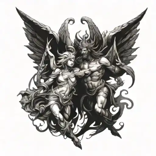 Angel And Demon Battlefield