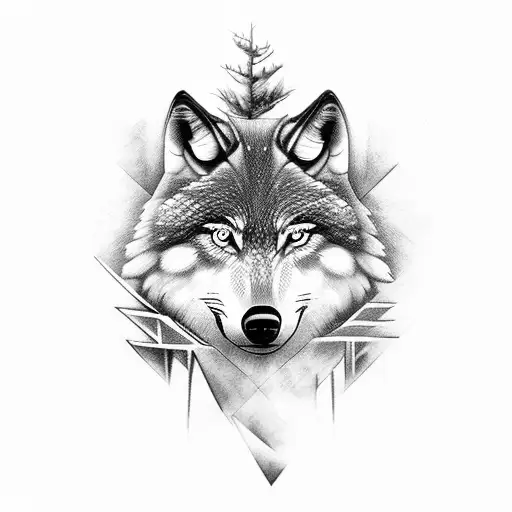 Wolfs Running In Forest