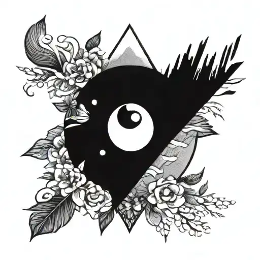 Yin Yang Arrow Heading North