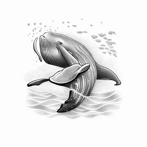 A Scuba Diver Swimming Alongside A Majestic Whale In The Deep Ocean